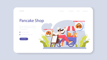 Pancake. Tasty pancake for breakfast with berry and maple syrup,