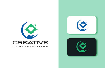 Real Estate Logo Template or house logo design