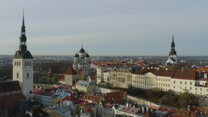 This stock video shows the capital of Estonia - Tallinn. A beautiful European city. This video will decorate your projects related to Europe, the Baltic States, cities on the Baltic Sea coast.