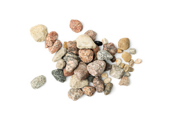 Stone Sea Pebbles Isolated