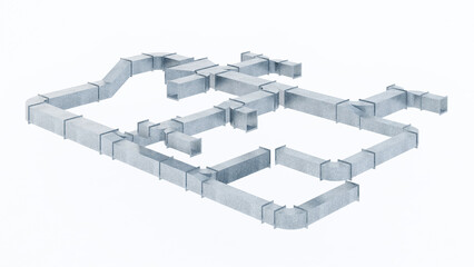 Havc Air System 3D illustration design 