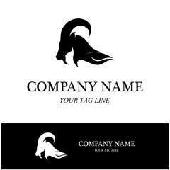 Obraz premium Goat Logo Template vector icon