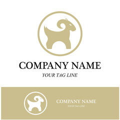 Goat Logo Template vector icon