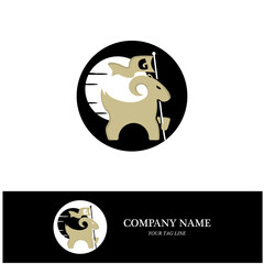 Goat Logo Template vector icon