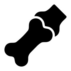 Fototapeta premium bones glyph icon
