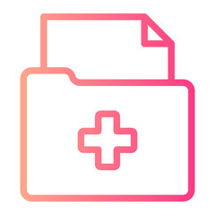 Obraz premium files gradient icon