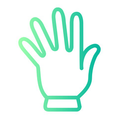 glove gradient icon