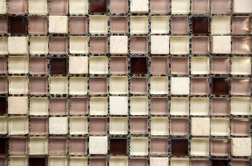Modern glass mosaic tiles background