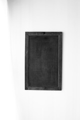 Retro blackboard in black and white.
