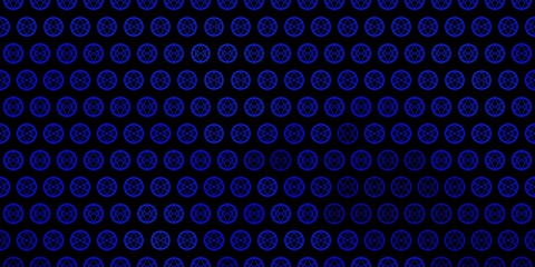 Fototapeta na wymiar Dark BLUE vector background with occult symbols.