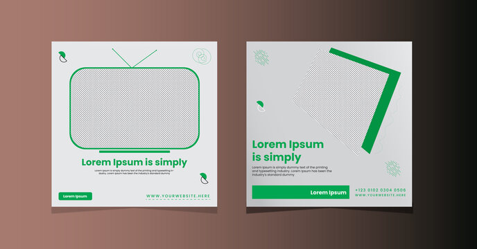 social media post template