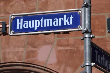 Hauptmarkt square in Nuremberg