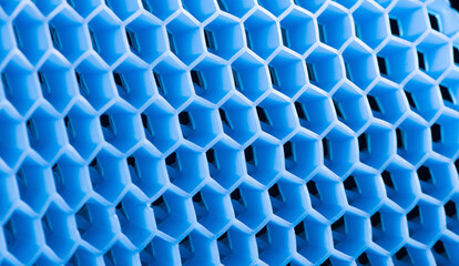 abstract blue honeycomb  hexagon design background