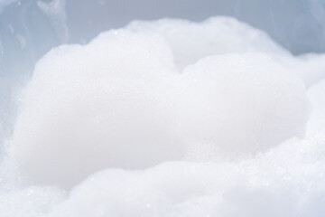 Foam bubble from soap or shampoo