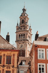 Fototapeta premium Lille, france 20-06-2022: The city lille during summer