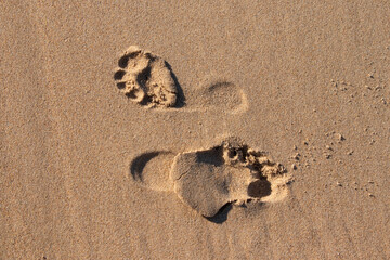 footprint on sand