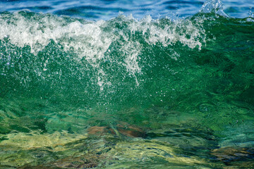 olas, Port de Valldemossa, Mallorca, balearic islands, Spain