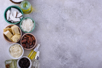 Natural butter from cocoa, jojoba and coconut