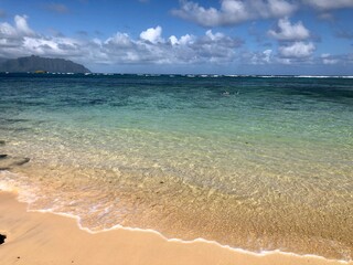 Sunny beach morning.