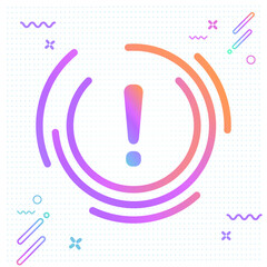 System error icon illustration - modern design 05