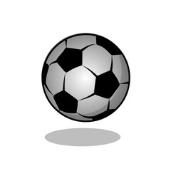 Fototapeta premium soccer ball isolated on white, vector illustration