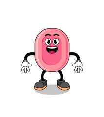 soap cartoon with surprised gesture