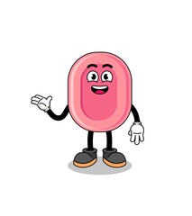 soap cartoon with welcome pose