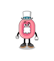 Illustration of soap cartoon with i want you gesture