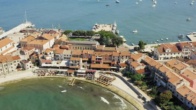 Aerial photo of Umag town, Istra, Croatia