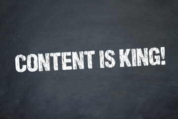 Obraz premium Content is King!