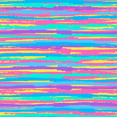 Seamless repeating pattern with hand drawn futuristic abstract bright stripes Y2K bug style, for surface design and other design projects