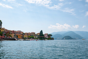 Naklejka premium View of Varenna village on Lake Como