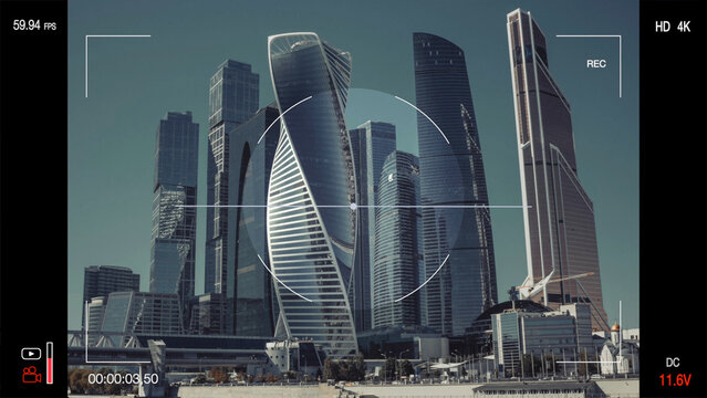 A look through the photo camera at Moscow city © TravelFlow