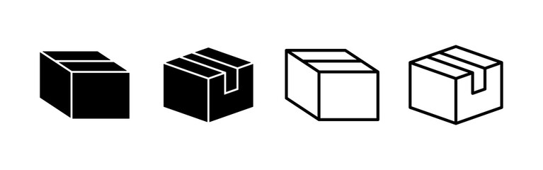 Box icon vector. box sign and symbol, parcel, package