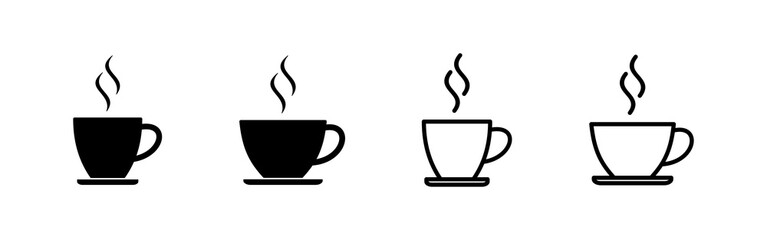 coffee cup icon vector. cup a coffee sign and symbol