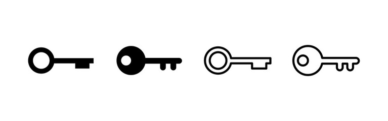 Key icon vector. Key sign and symbol.