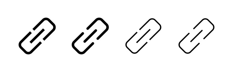 Obraz premium Link icon vector. Hyperlink chain sign and symbol