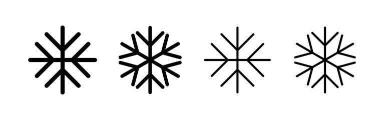 Snow icon vector. snowflake sign and symbol