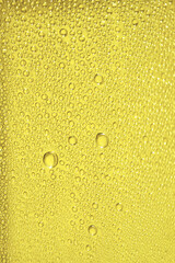 Water drops background. Selective focus.