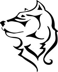 Dog - Wild Animals - Logo Animal Vector, Animal Silhouette Stencil