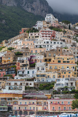 Fototapeta na wymiar Italy. Positano. Views of the resort town of Positano.