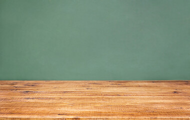 wooden texture on the background of an empty school board