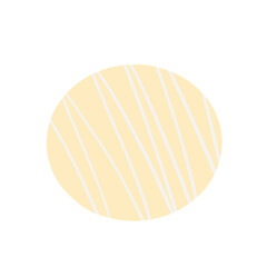 White chocolate isolated on white background.