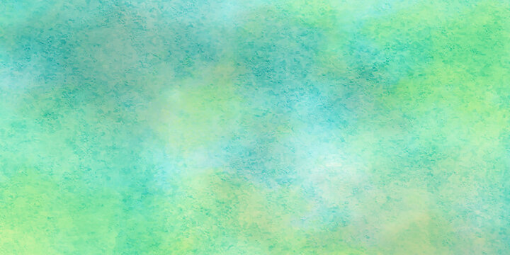 Abstract watercolor background with green and blue colors, acrylic painted paper texture with space for your text, beautiful colorful background for wallpaper, greeting cards and design.