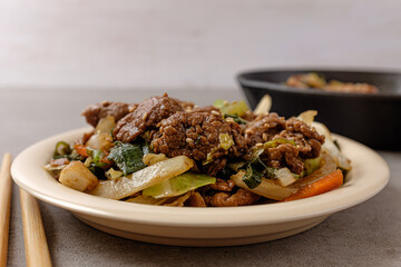 Soy Sauce-Based Pork Bulgogi with Pork and Vegetables