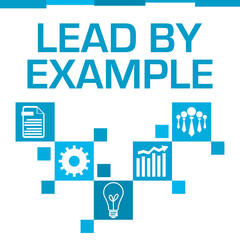 Lead By Example Blue Squares Symbols 