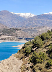 Lake in nature of Spain - obrazy, fototapety, plakaty