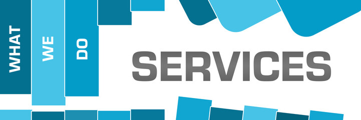 Services What We Do Green Blue Rounded Squares 