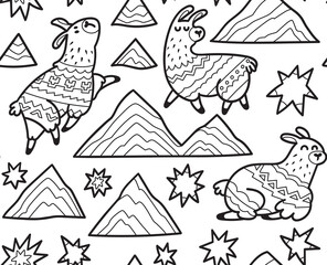 Fototapeta premium Cute fox thieves seamless pattern. Vector illustration