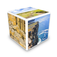Irish culture concept image  (Ireland - Europe) - Cube shaped conceptual image